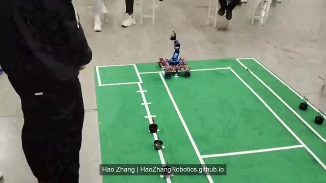 Early undergraduate mobile robot demo on a line-following course